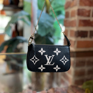 LOUIS VUITTON Pochette Accessories Mini Bicolor Monogram Empreinte Giant Handbag