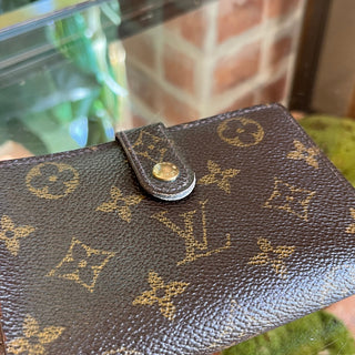 LOUIS VUITTON Vintage French Brown Monogram Canvas Wallet