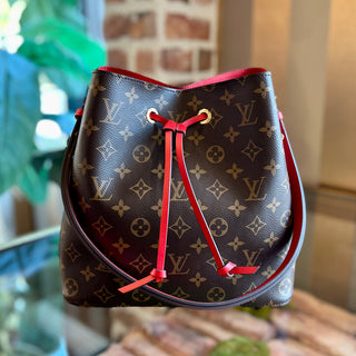 LOUIS VUITTON NeoNoe Poppy Coquelicot Monogram Bucket Bag