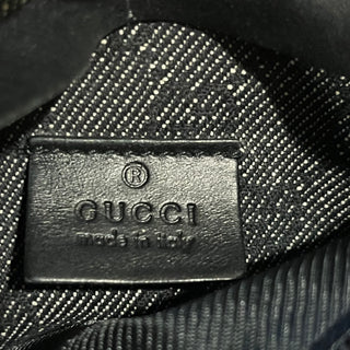 GUCCI Black Denim GG Monogram Belt Bag