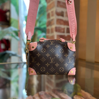 LOUIS VUITTON Monogram Petite Malle Souple Top Handle