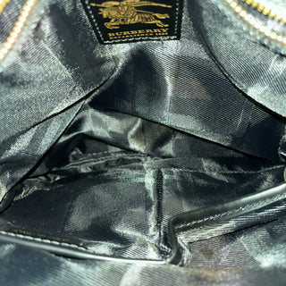BURBERRY Black Quilted Nylon Messenger Bag