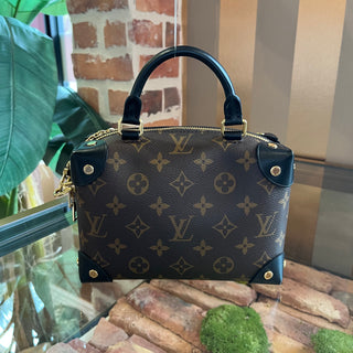 LOUIS VUITTON Malle Petite Noir Shoulder Bag