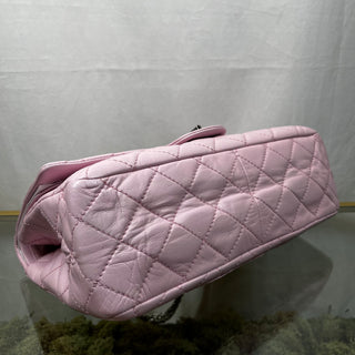 CHANEL Reissue Flap Bag 2.55 225 Pink Calfskin Quilted Shoulder Bag