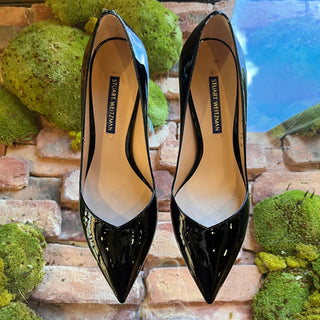 STUART WEITZMAN Black Patent Leather Heels SZ 7.5