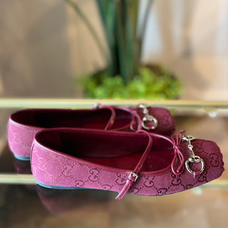 GUCCI Horsebit Ballet Flats SZ 37 1/2