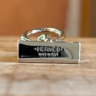 HERMES Mini Kelly Twilly Scarf Ring Charm