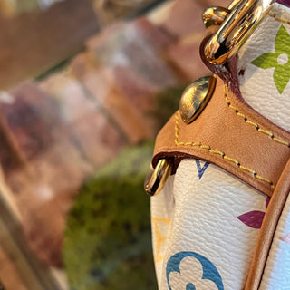 LOUIS VUITTON Marilyn White Monogram Multicolor Canvas Shoulder Bag
