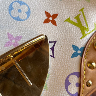 LOUIS VUITTON Marilyn White Monogram Multicolor Canvas Shoulder Bag