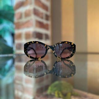 GIVENCHY GV40091I Tortiose Shell Acetate Oval Sunglasses