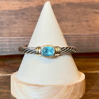 DAVID YURMAN Blue Topaz Station Cable Bracelet