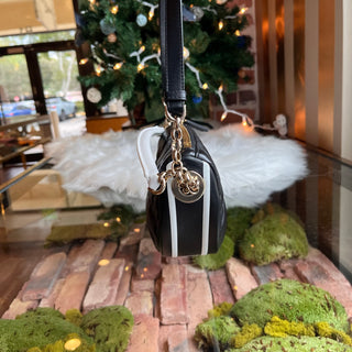 CHRISTIAN DIOR Dior Vibe Small Black Lambskin Cannage Shoulder Bag