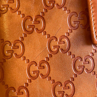 GUCCI Guccissima Small Brown Leather Agenda