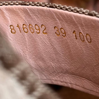 GUCCI Beige Canvas Horsebit Espadrille Wedges SZ 39 (US 9)