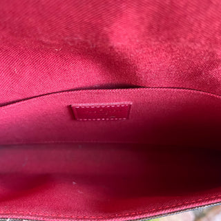 LOUIS VUITTON Felicie Pochette Damier Ebene Canvas Crossbody