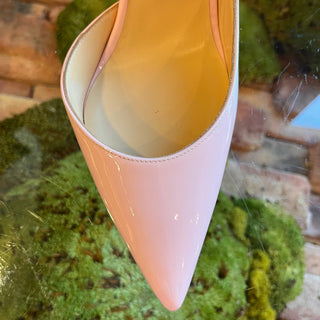 CHRISTIAN LOUBOUTIN Iriza 100 Patent Leather Pink Pumps SZ 39.5 (US 9.5)