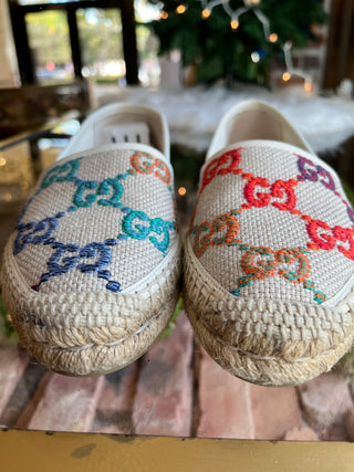 GUCCI Rainbow espadrilles jumbo gg 35.5