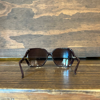 GUCCI GG0505S Purple Acetate Square Bamboo Sunglasses