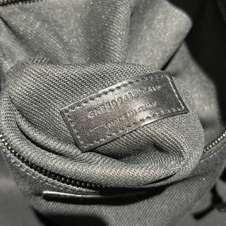 SAINT LAURENT Rive Gauche Black Canvas Tote