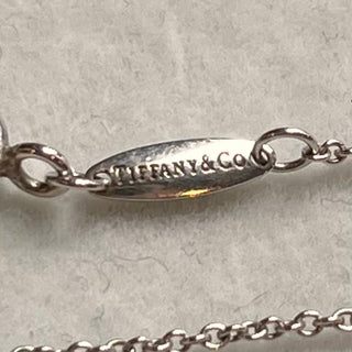 TIFFANY&CO Single Diamond Pendant Sterling Silver Necklace