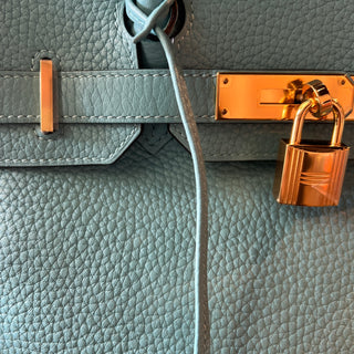 HERMES Bleu Paon Togo Birkin 30