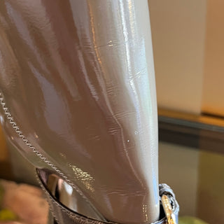 FENDI Brown Patent Leather Boots SZ 39 (US 9)