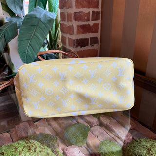 LOUIS VUITTON Neverfull MM Light Pink By The Pool Giant Monogram Tote Bag