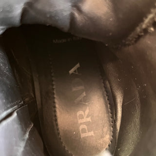PRADA Black Nylon Combat Boots SZ37.5(7.5)