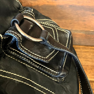 PRADA Black Nylon Multipocket Shoulder Bag