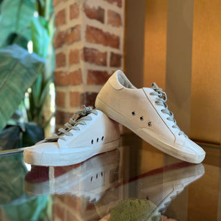 GOLDEN GOOSE Superstar Private Edt White/Pink Canvas Sneakers SZ 38 (US 8)