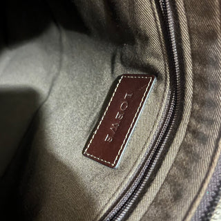 LOEWE Vintage Brown Anagram Coated Canvas Messenger Bag