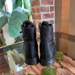 PRADA Black Nylon Combat Boots SZ37.5(7.5)