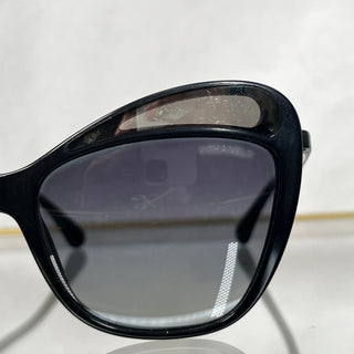 CHANEL 5377 501/56 Black Acetate Oversized Sunglasses