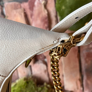 GUCCI Aphrodite Small Mystic White Goatskin Shoulder Bag