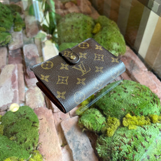 LOUIS VUITTON French Brown Monogram Canvas Vintage Wallet