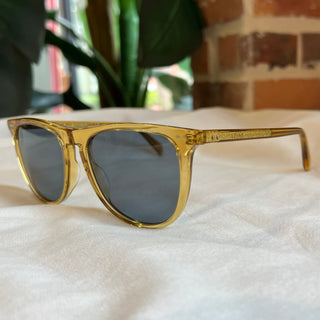 CELINE CL401381 Transparent Gold Square Acetate Sunglasses TS3486