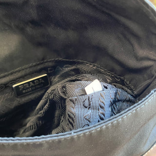 PRADA Black Tessuto Nylon Belt Bag