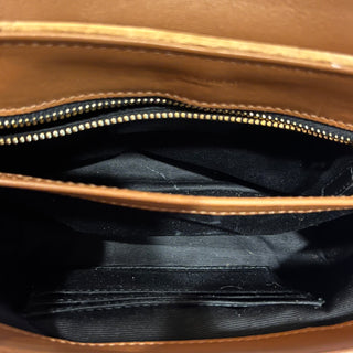 SAINT LAURENT Loulou Toy Beige Suede Shoulder Bag