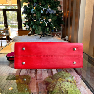 LOUIS VUITTON Tuileries Red Navy Epi Leather Tote Bag