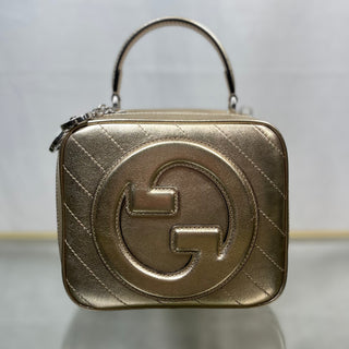 GUCCI Blondie Small Top Handle Metallic Gold