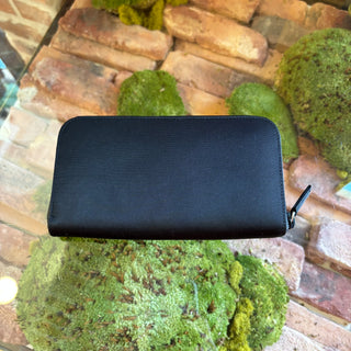 PRADA Black Nylon Zip Around Wallet