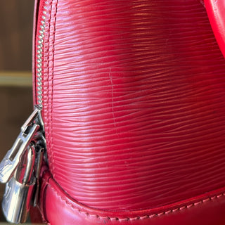 LOUIS VUITTON Red Epi Leather Alma BB