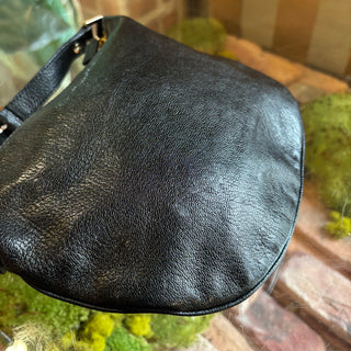 GUCCI Blondie Small Black Leather Shoulder Bag