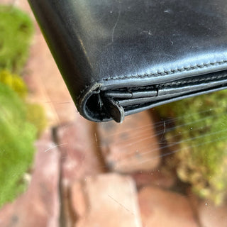 PRADA Black Leather Vintage Wallet