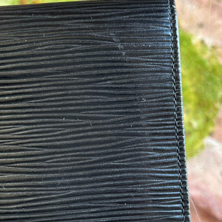 LOUIS VUITTON Elise Black Epi Leather Wallet
