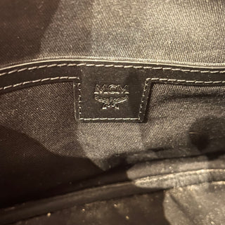 MCM Black Visetos Monogram Canvas Camera Crossbody Bag