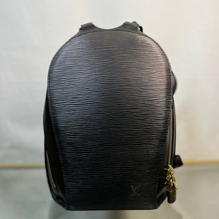 LOUIS VUITTON Mabillon Black Epi Leather Backpack Bag