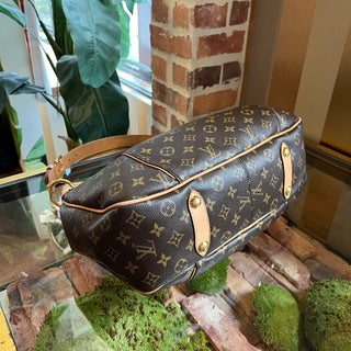 LOUIS VUITTON Galleria PM Brown Monogram Canvas Hobo Bag