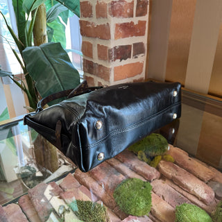 LOUIS VUITTON CarryAll Vibe East West BB Black Lambskin Leather Shoulder Bag