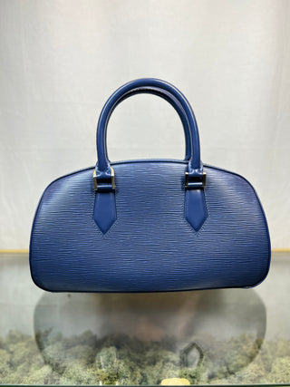 LOUIS VUITTON Jasmin Blue Epi Leather Satchel